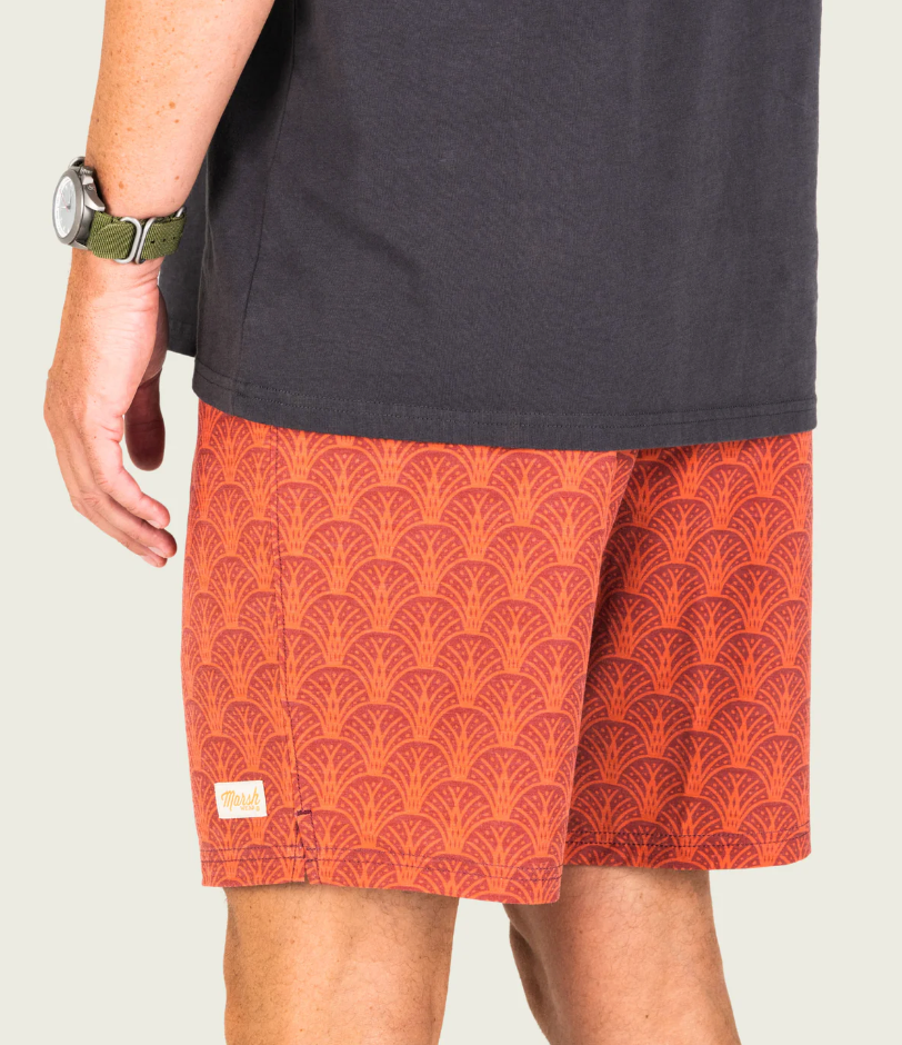 Fulton Volley Shorts - Etruscan Red