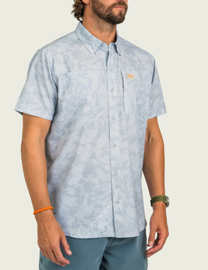 Lenwood Hagood Shortsleeve Shirt - Smoke Coastal Camo
