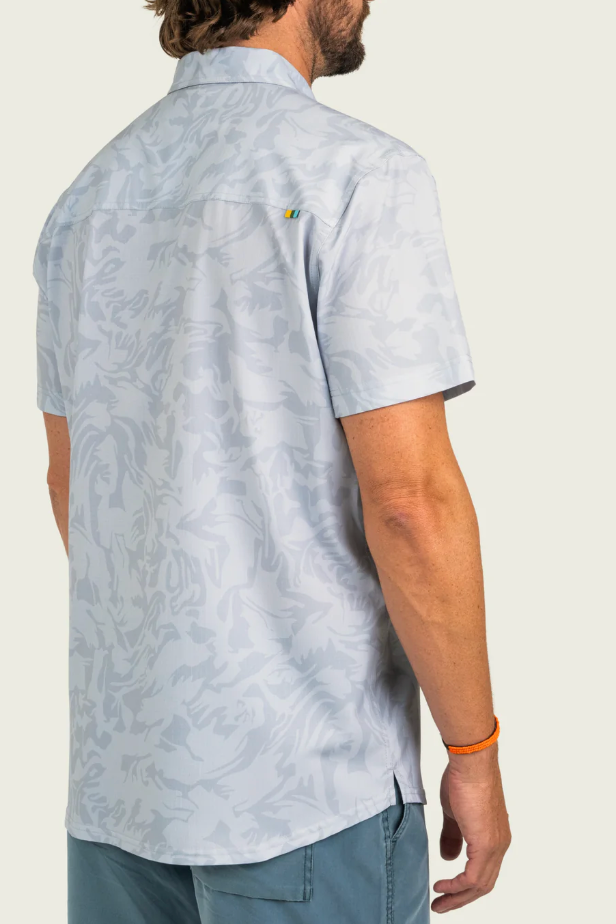Lenwood Hagood Shortsleeve Shirt - Smoke Coastal Camo