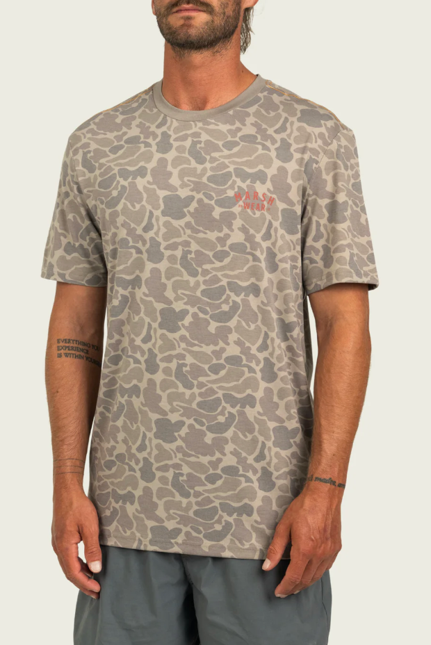 Stackhouse Tech Tee - Khaki Mallard Camo