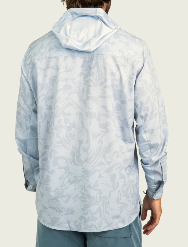 Lenwood Tech Longsleeve Shirt - Smoke Coastal Camo