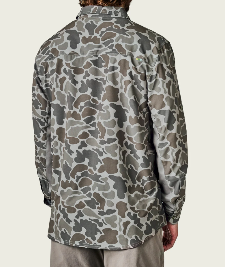 Lenwood Hagood Long Sleeve Dark Green Camo