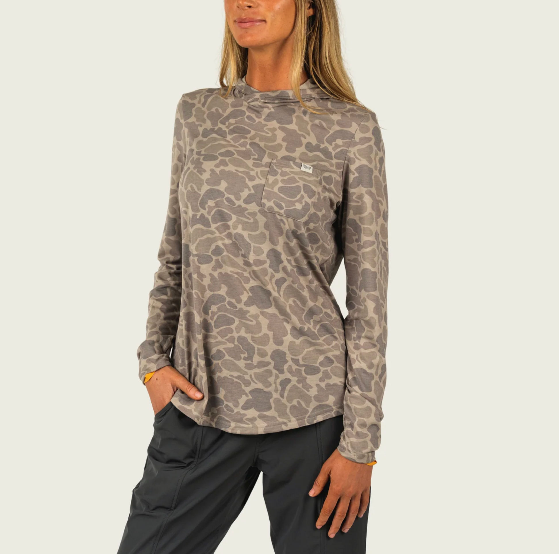 Women's Buxton Tech Hoodie - Khaki Mallard Camo