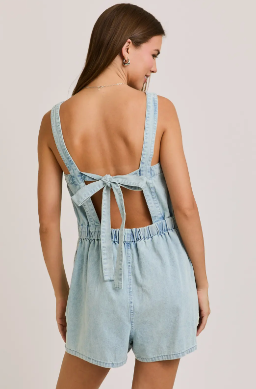 Denim Romper