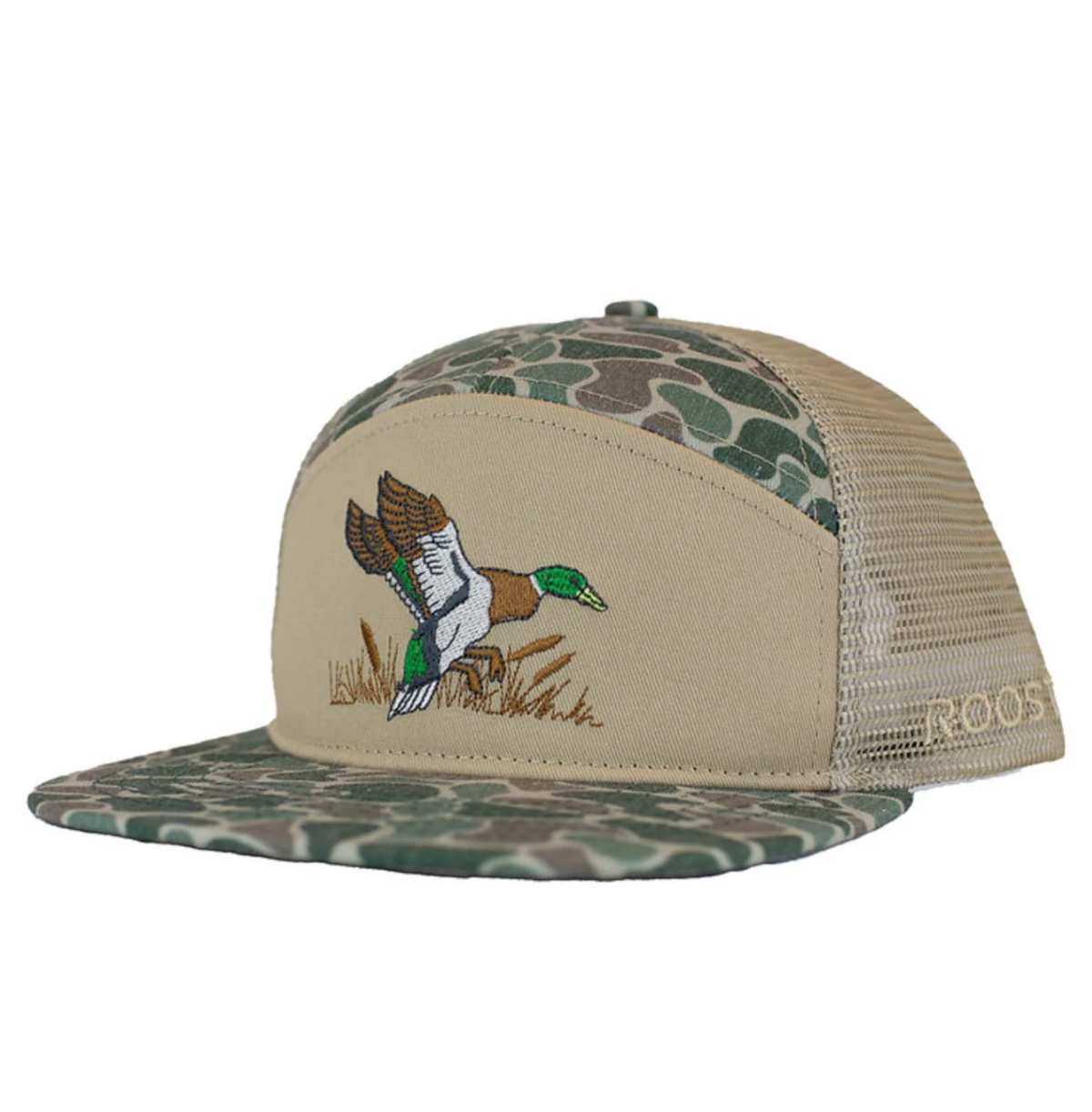 Youth Roost 7 Panel 3D Puff Full Color Duck Logo