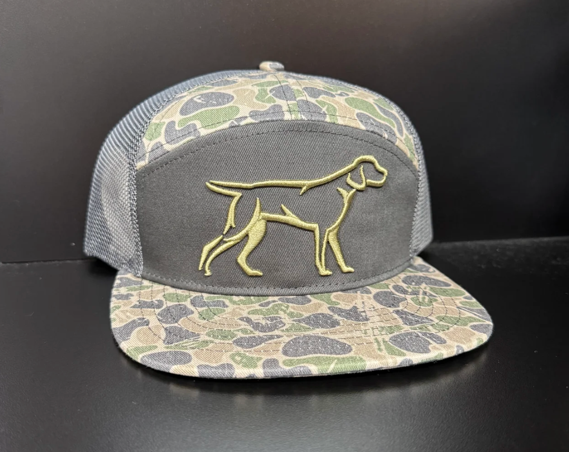Youth 7 Panel Backwoods Camo 3D Puff Hat