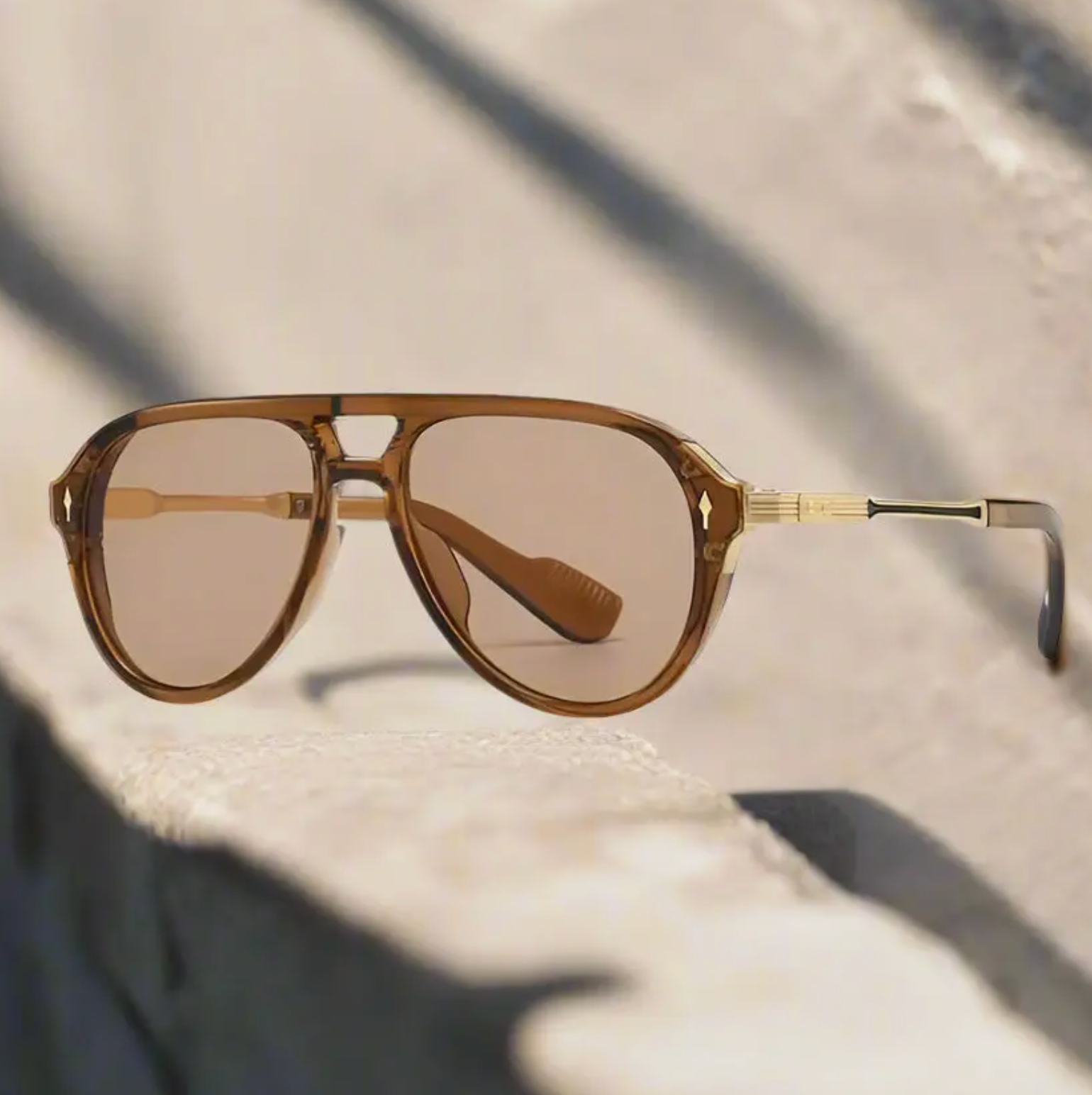 Oliver Brown Aviator Sunglasses