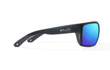 Bales Beach - Black Matte / Blue Mirror Glass