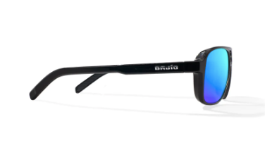 12 South - Black Gloss / Blue Mirror Glass Lens