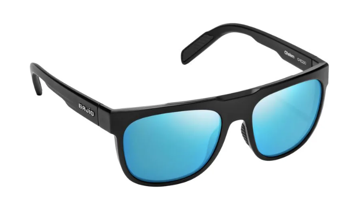 Chelem - Black Matte / Blue Mirror Poly Lens
