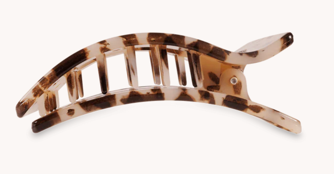 Blonde Tortoise Flat Rectangle Hair Clip