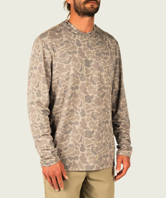 Men's Buxton Tech Hoodie - Khaki Mallard Camo