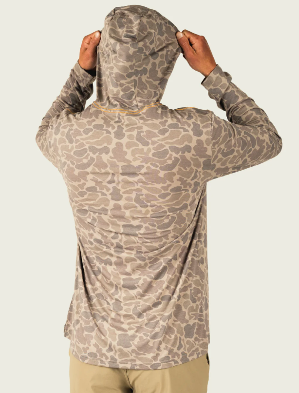 Men's Buxton Tech Hoodie - Khaki Mallard Camo
