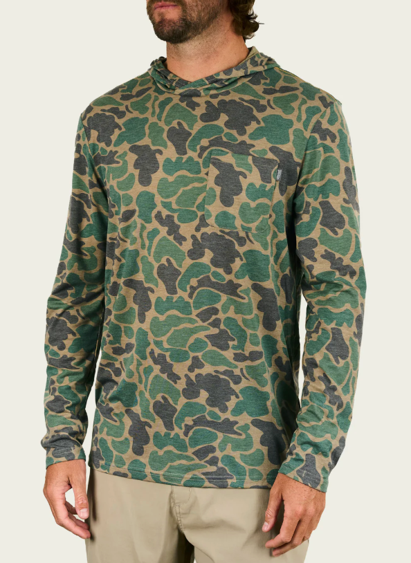 Men's Buxton Tech Hoodie - Green Mallard Camo
