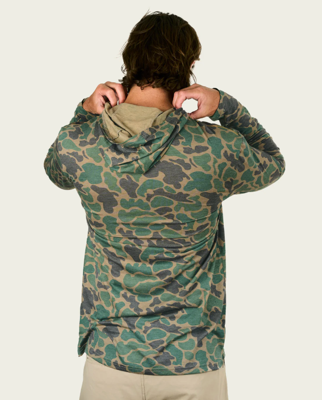 Men's Buxton Tech Hoodie - Green Mallard Camo