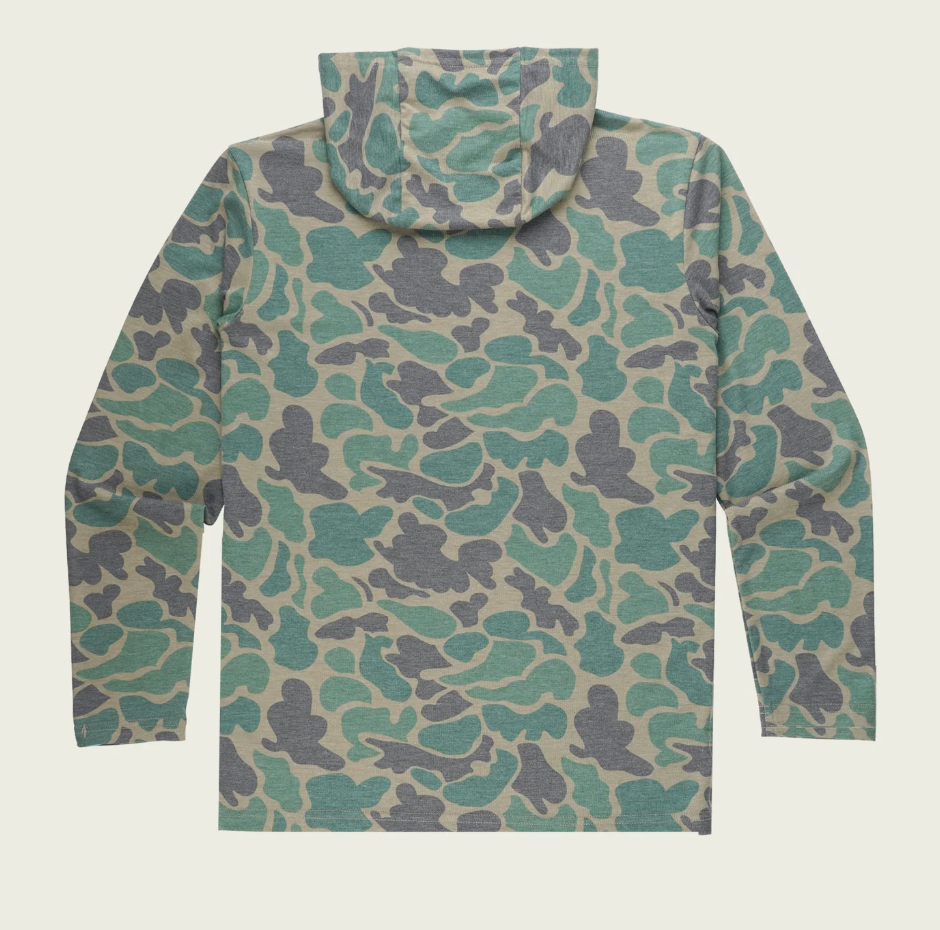 Youth Buxton Tech Hoodie - Green Mallard Camo