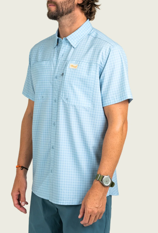 Lenwood Tech Shortsleeve Shirt - Cloud