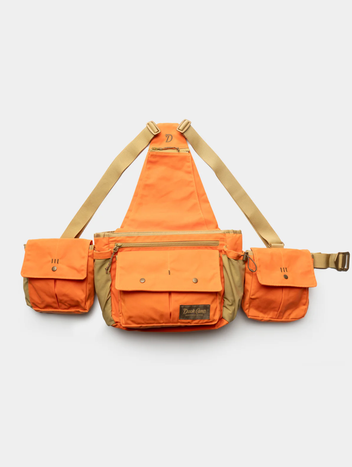 Canvas Upland Strap Vest - Blaze/ Wheat