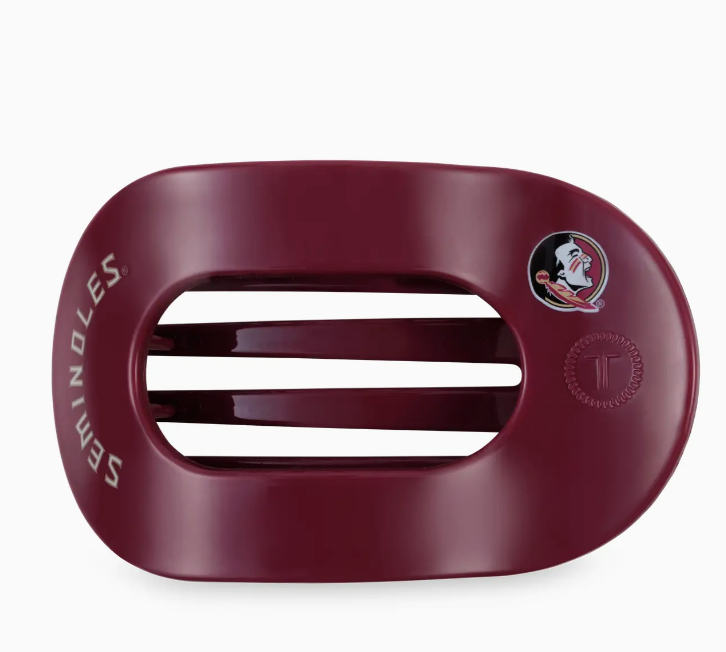 Flat Round Hair Clip | Large | Go Noles!