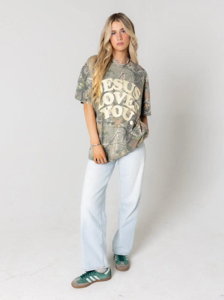 Jesus Loves You Camo Tee