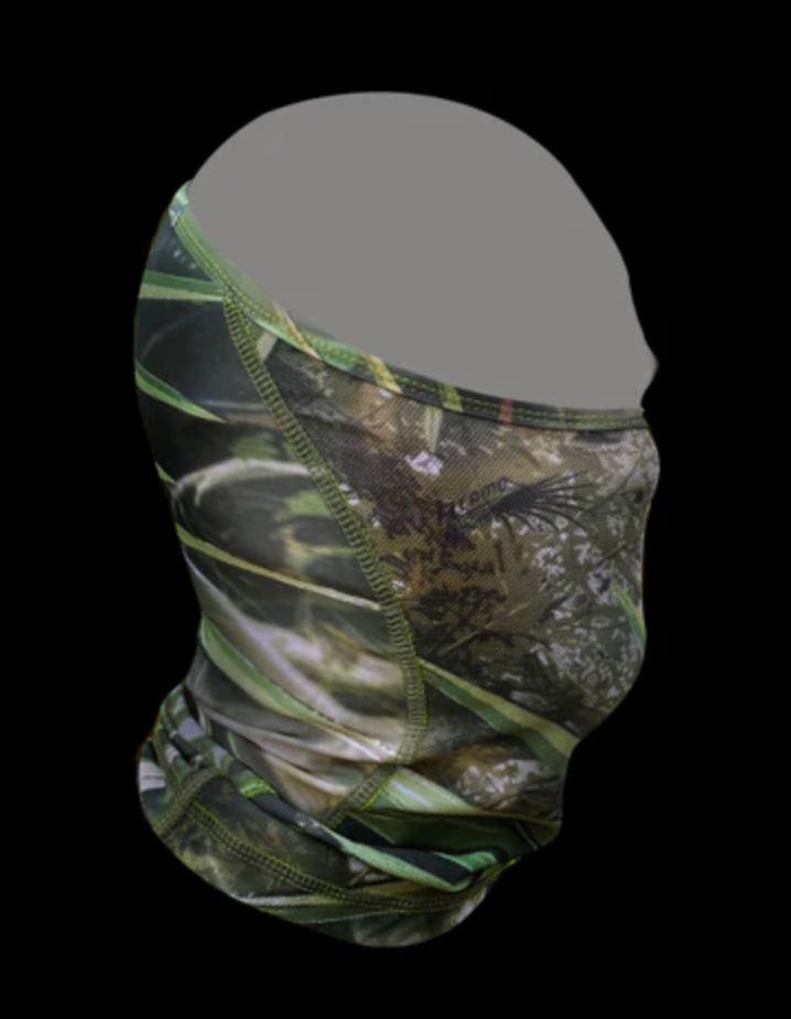 Vented face and neck cover- FL Camo Palmetto