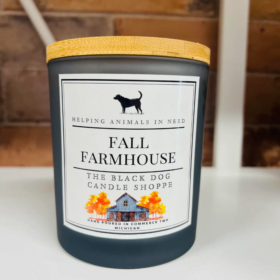 Fall Farmhouse Classic Candle - Black Frosted