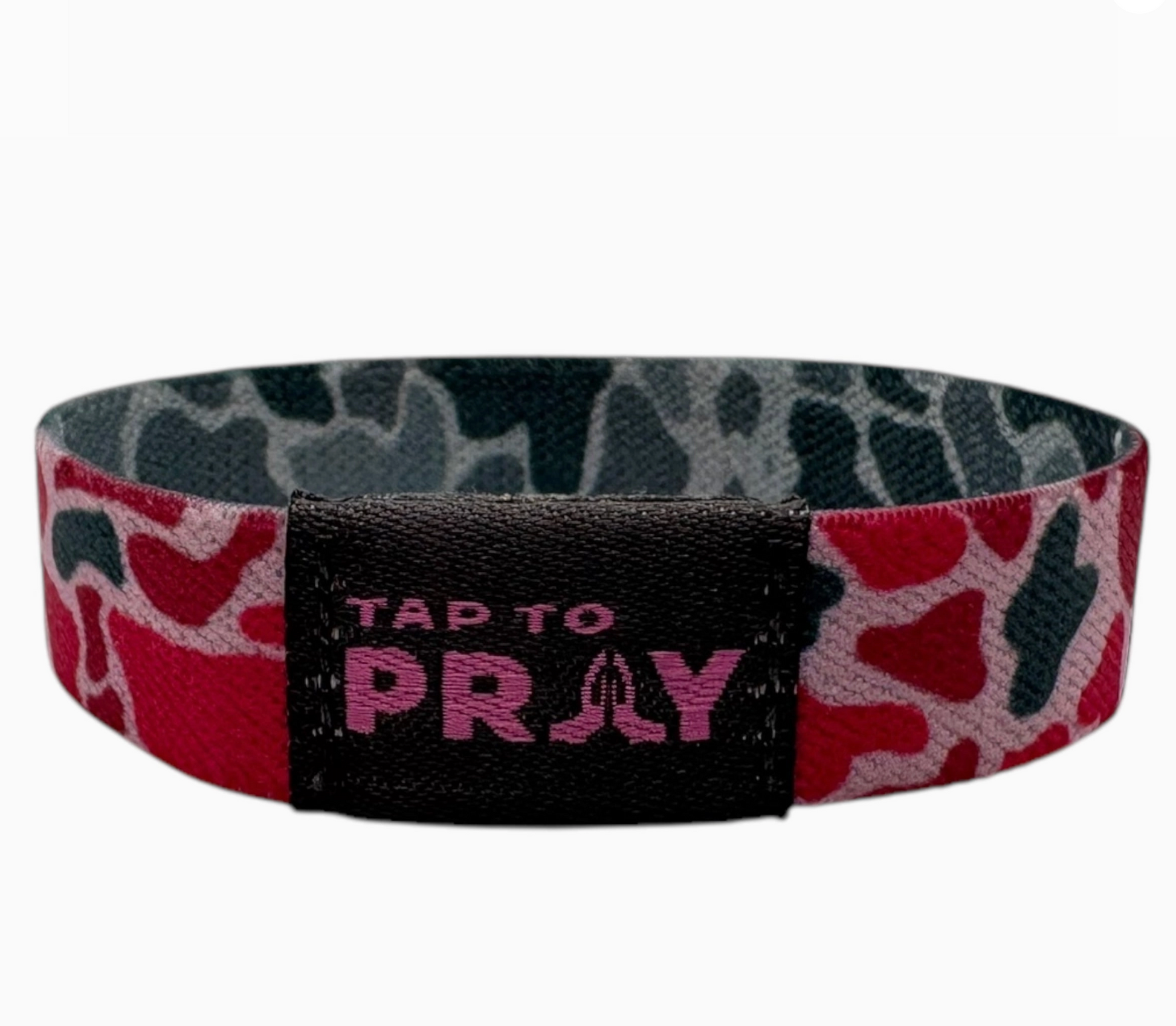 Tap To Pray™ Wristbands - River Rock Camo Pink & Ash