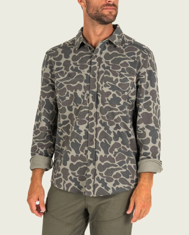 Fireside Overshirt - Dark Green Mallard Camo