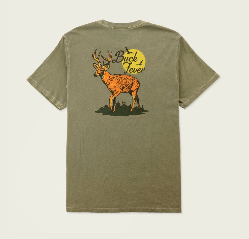 Buck Fever SS T-Shirt - Vintage Moss