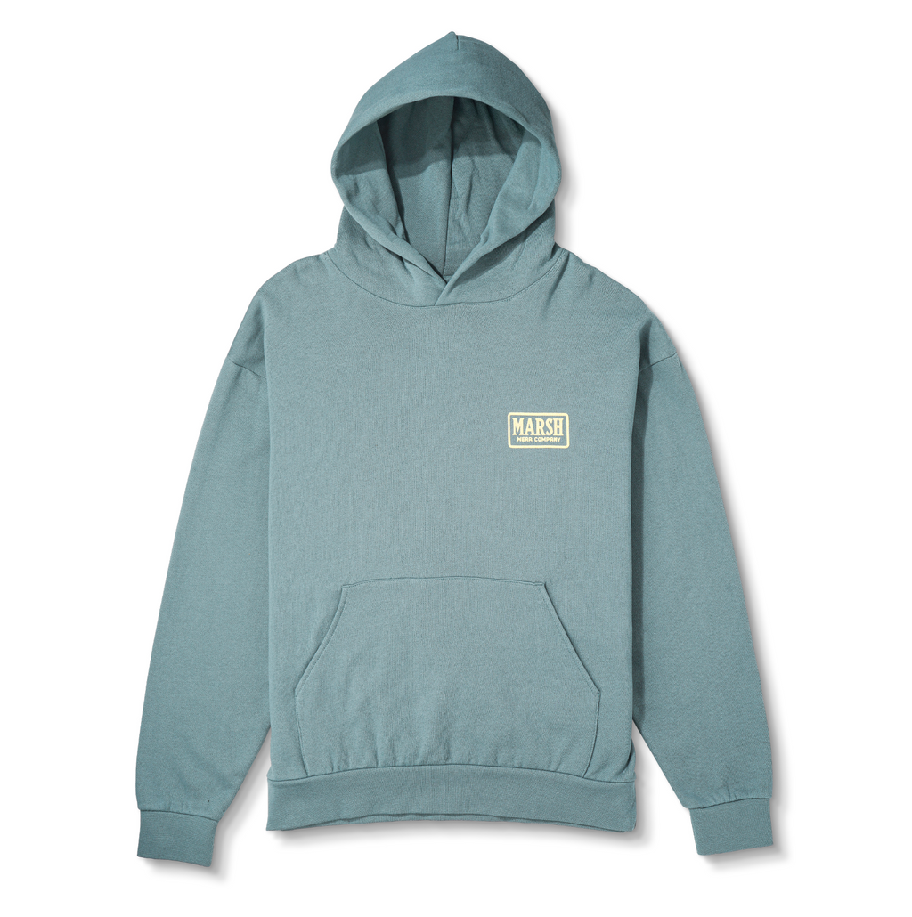 Badge Pullover Hoodie - Blue Shadow