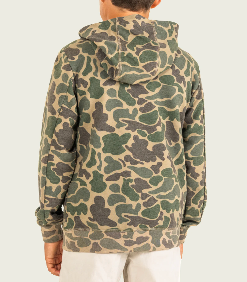 Youth Fireside Hoodie - Green Mallard Camo