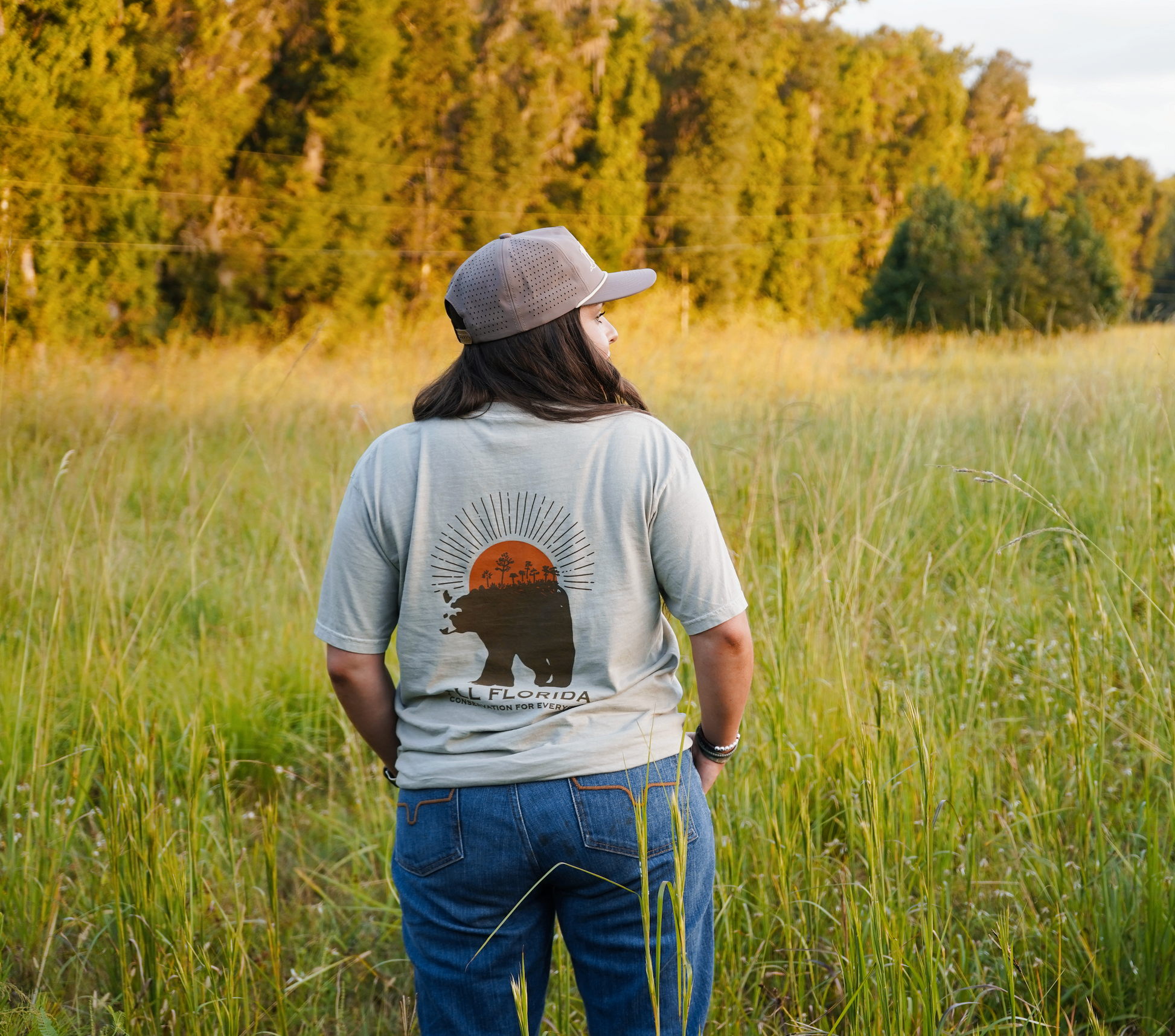All Florida Sunset Bear Tee