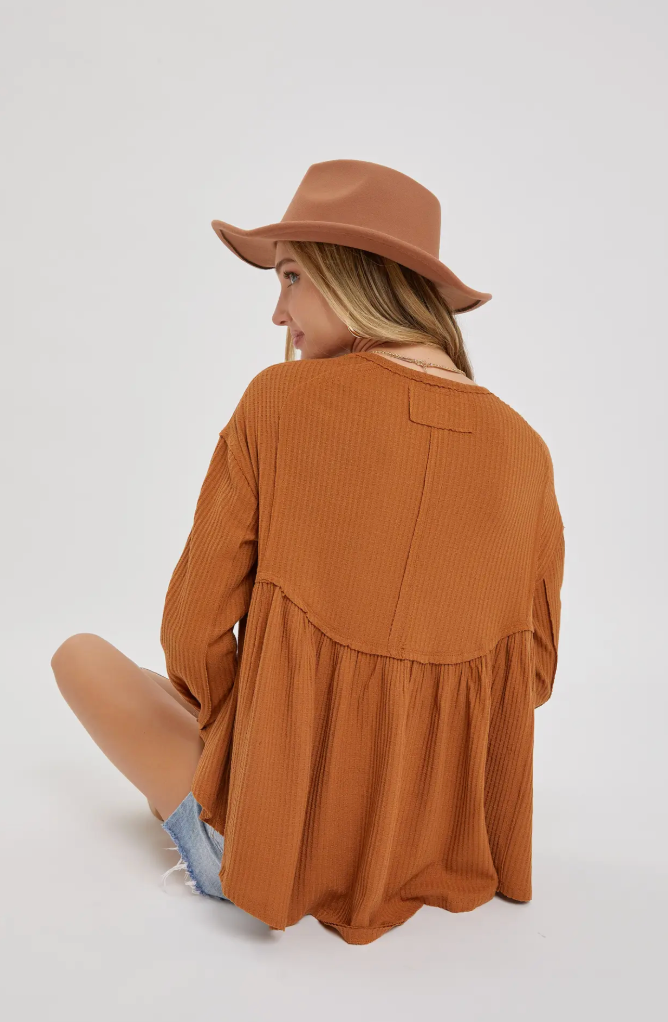 Rustic Charm Babydoll Top