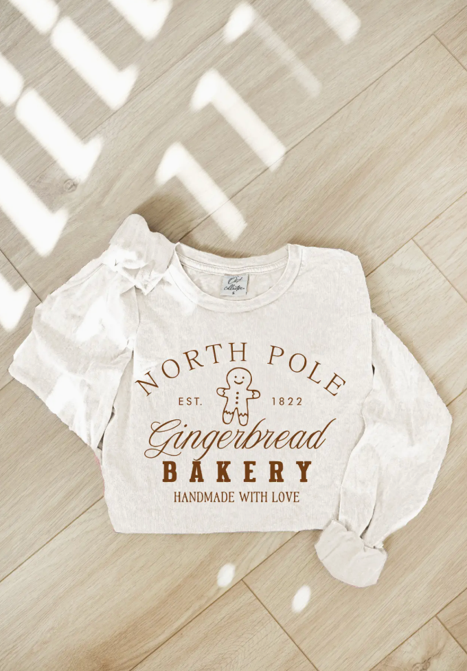 Gingerbread Bakery Long Sleeve Tee