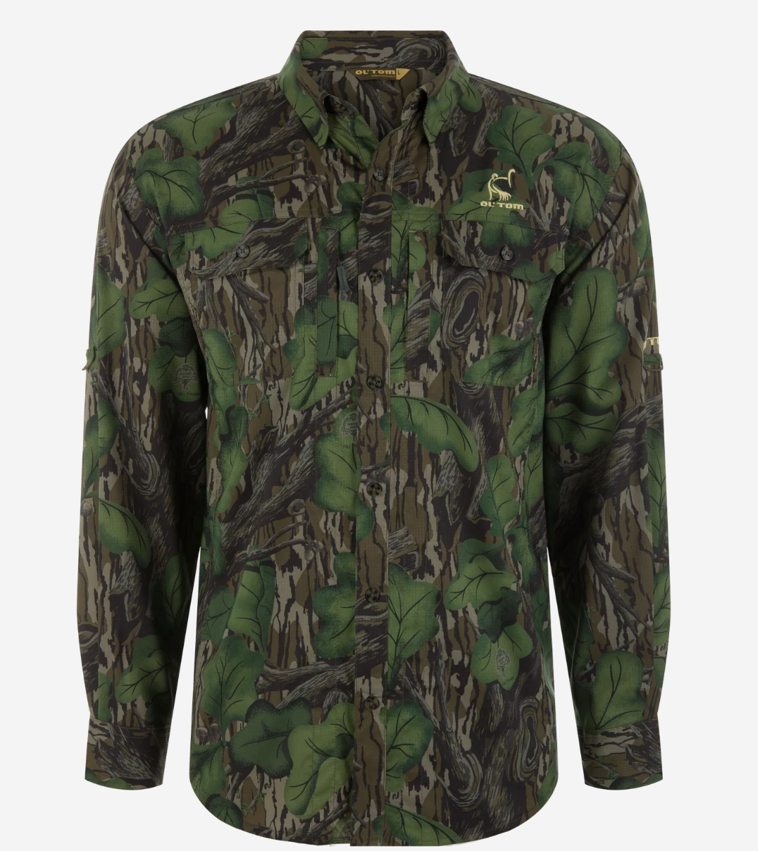 Ol' Tom Men's Camo Wingshooter Trey Shirt Full Foliage