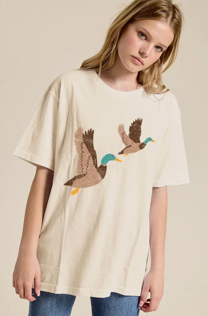 Flying Ducks Vintage Graphic Tee