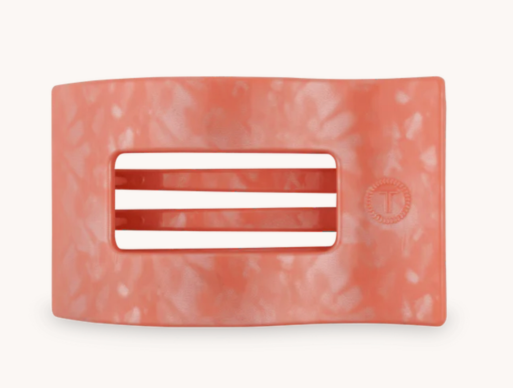 Flat Rectangle Hair Clip - Dreamsicle