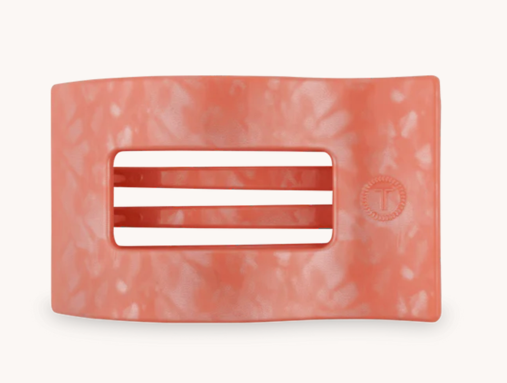 Flat Rectangle Hair Clip - Dreamsicle