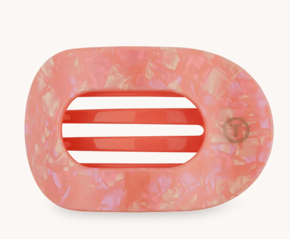 Flat Round Hair Clip - Dreamsicle