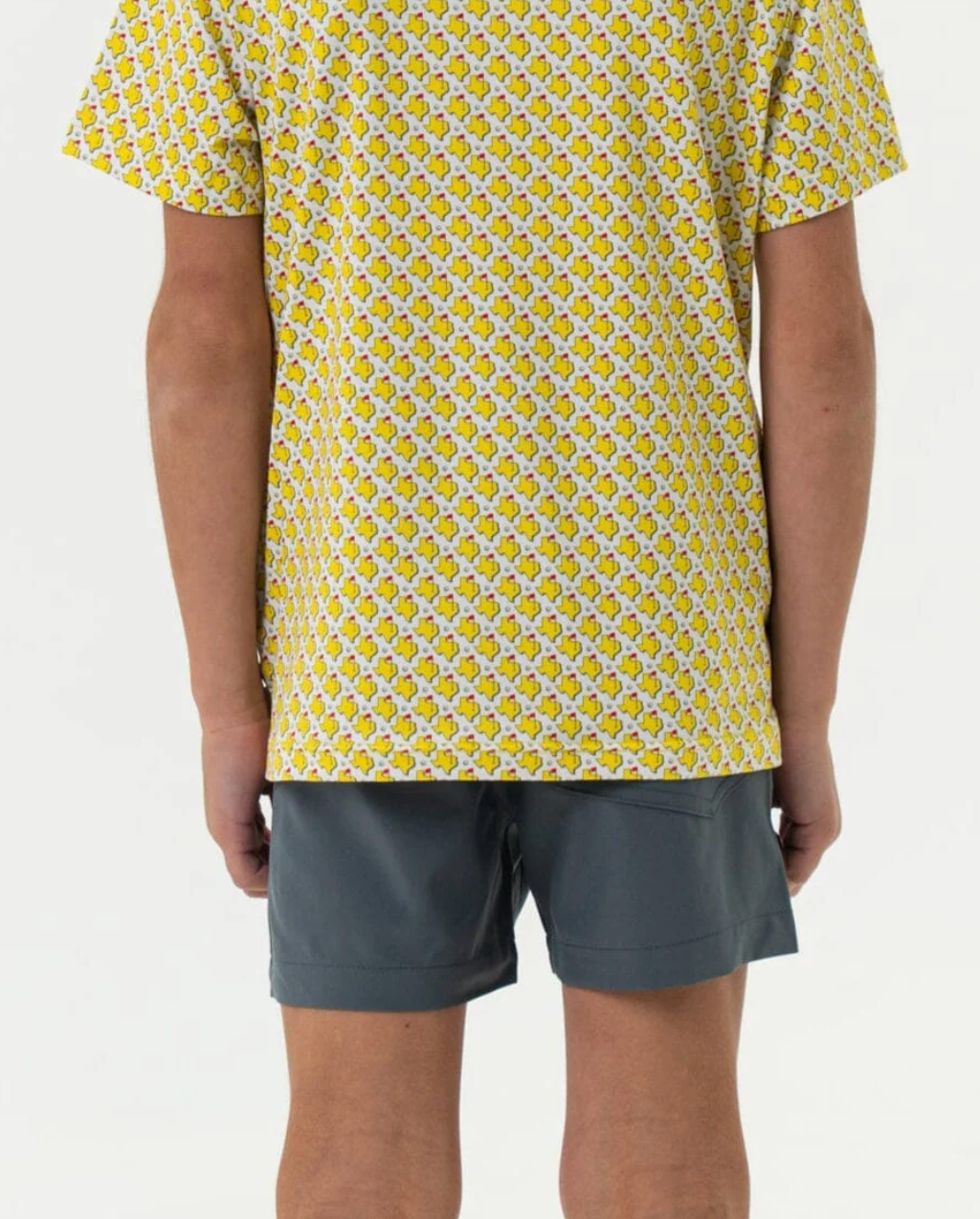 Burlebo Youth Everyday Short - River Rock Grey - Classic Deer Camo Pocket