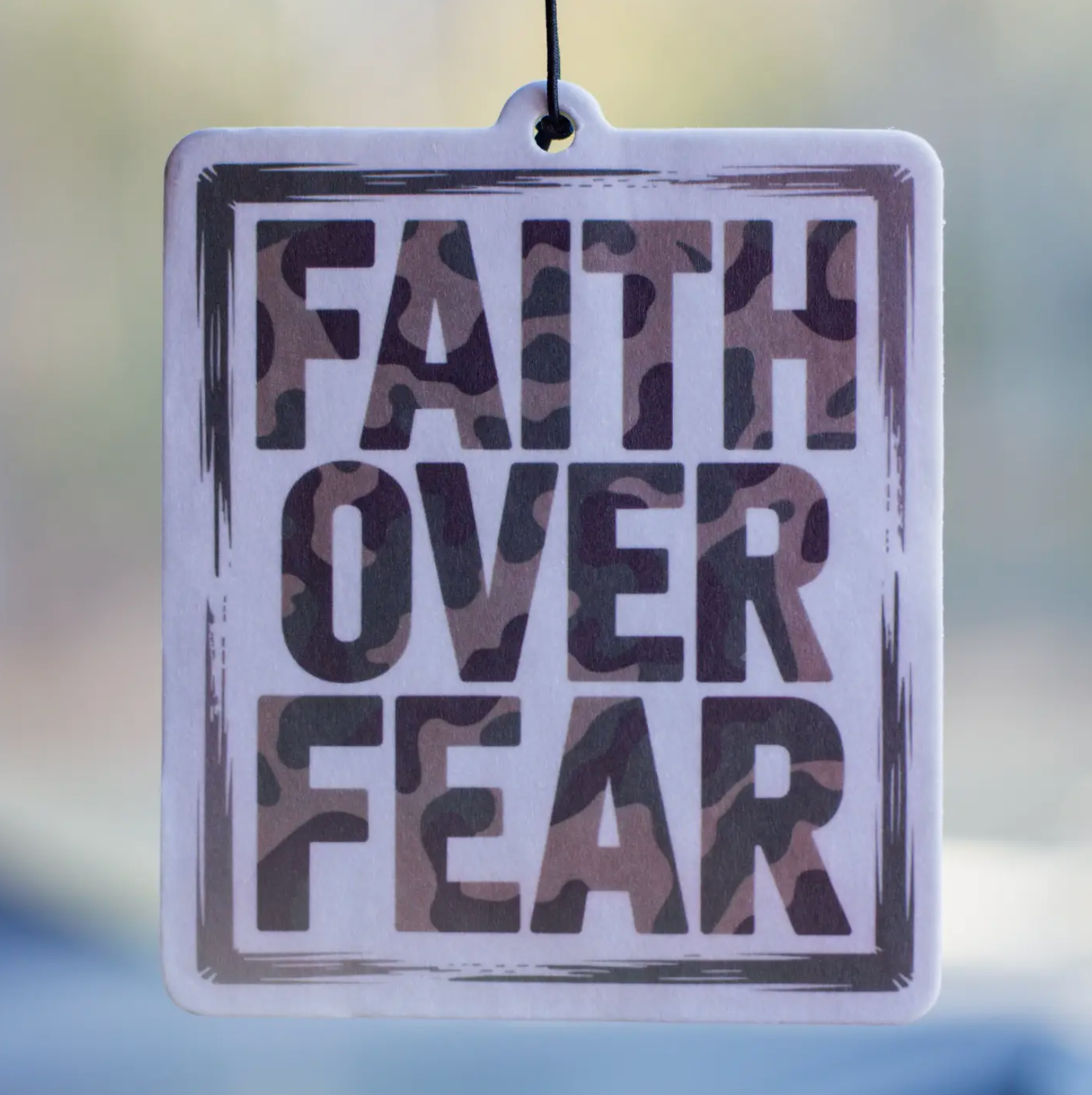 Faith Over Fear Air Freshener - New Car Scent