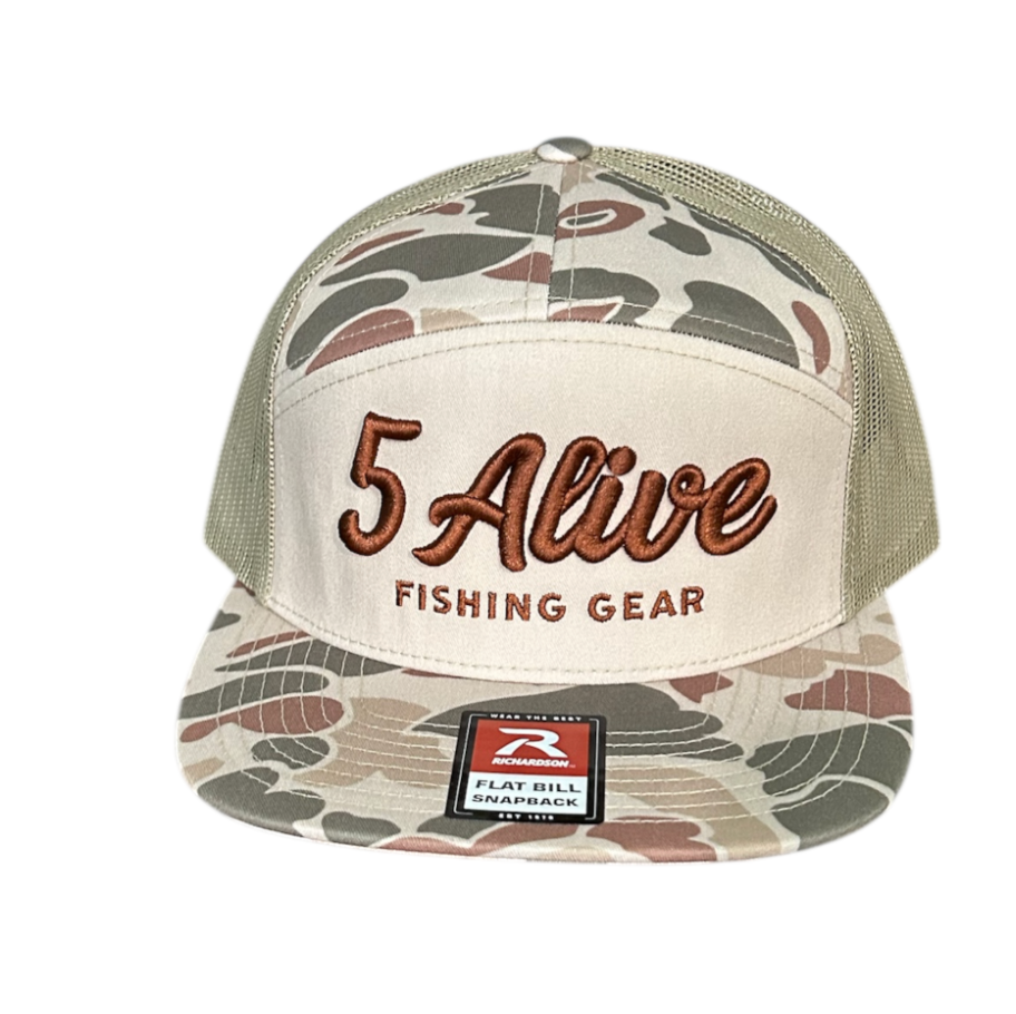 Flat Bill Harvest Duck Camo Embroidered
