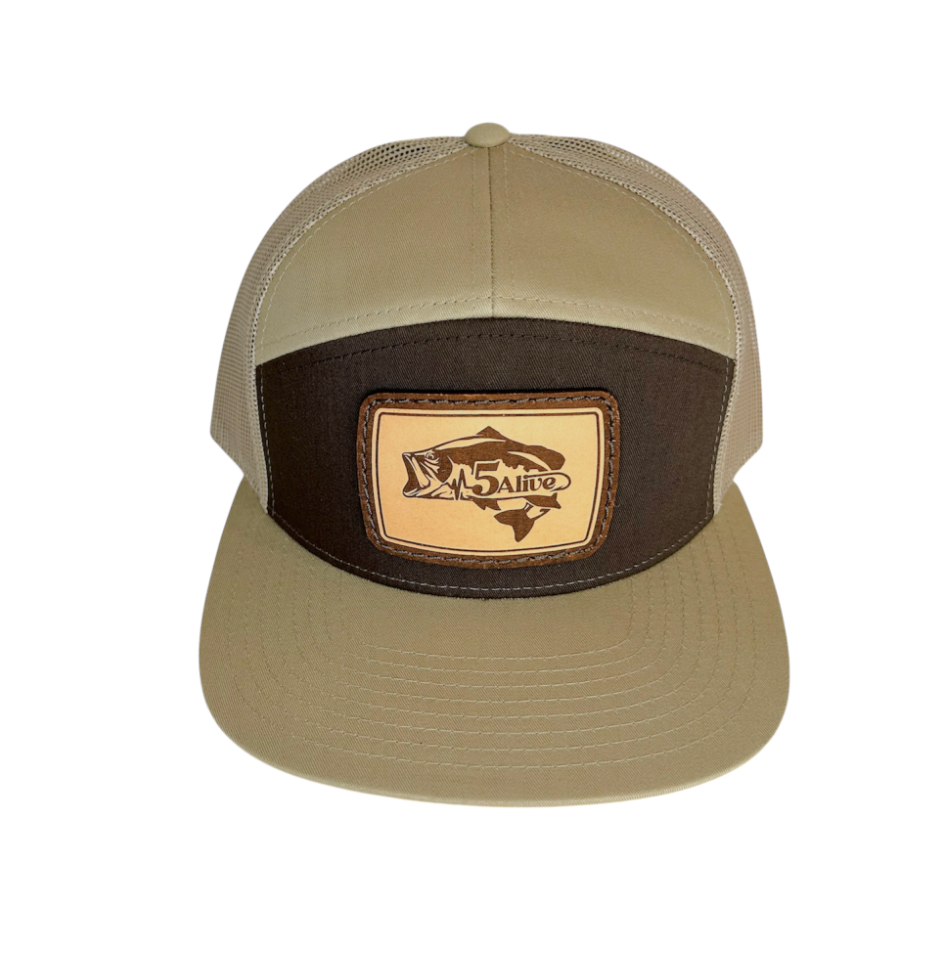 Flat Bill Brown/Khaki Natural Bass
