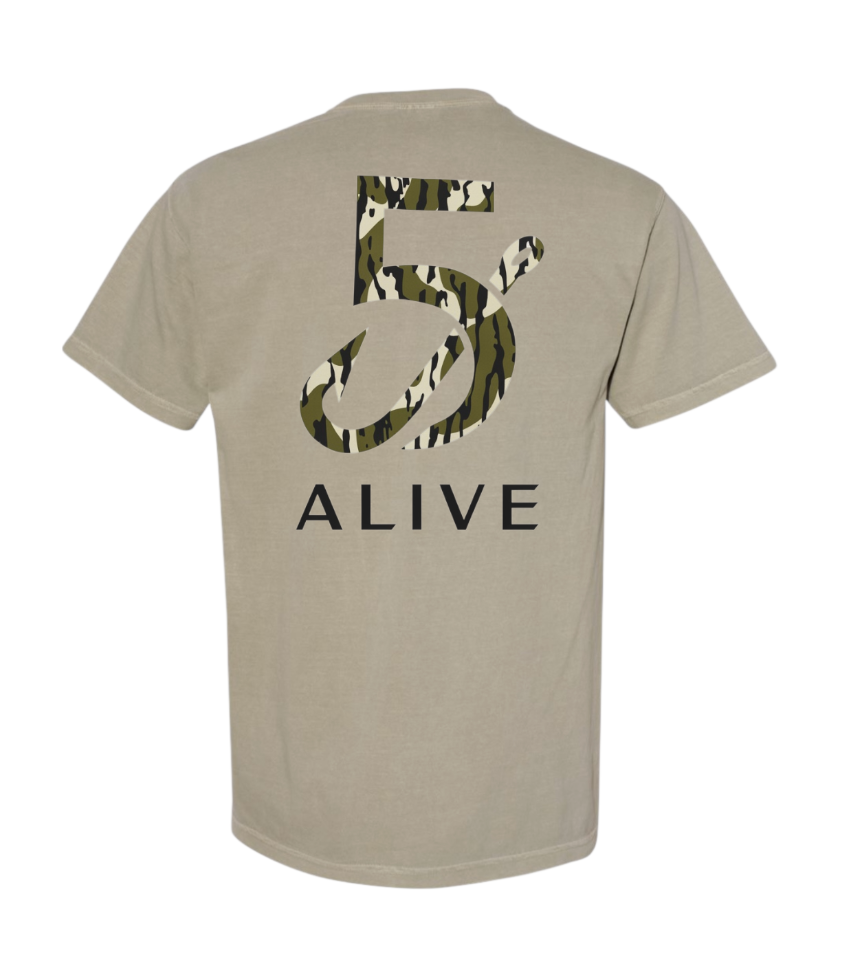 5 Alive - Sandstone Camo 5 Hook Tee