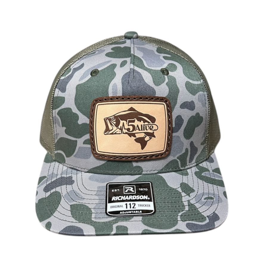 Green Duck Camo Natural Bass Hat