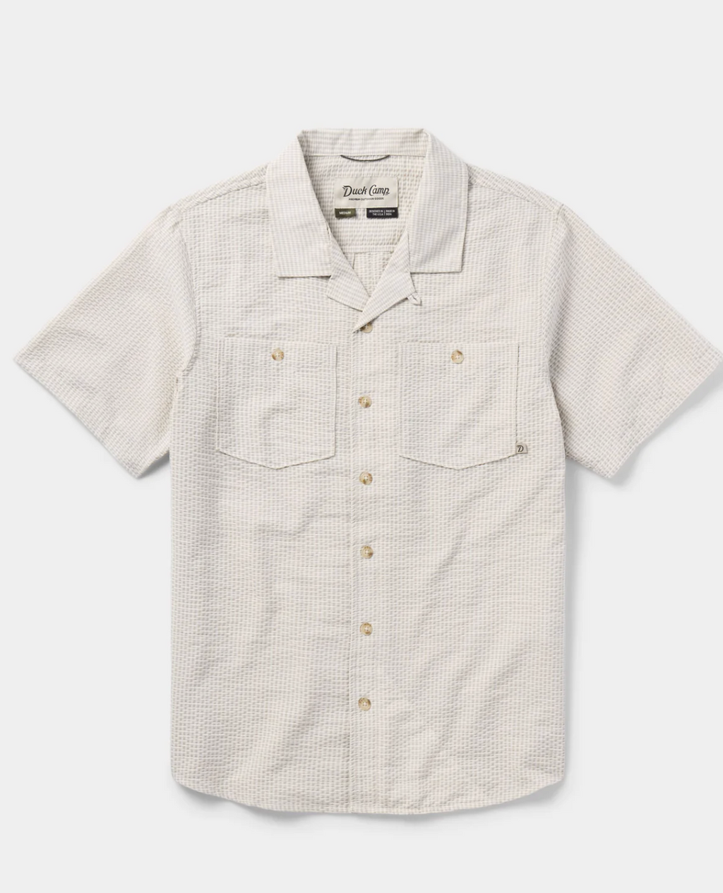 Coastal Seersucker Shirt Short Sleeve - Birch