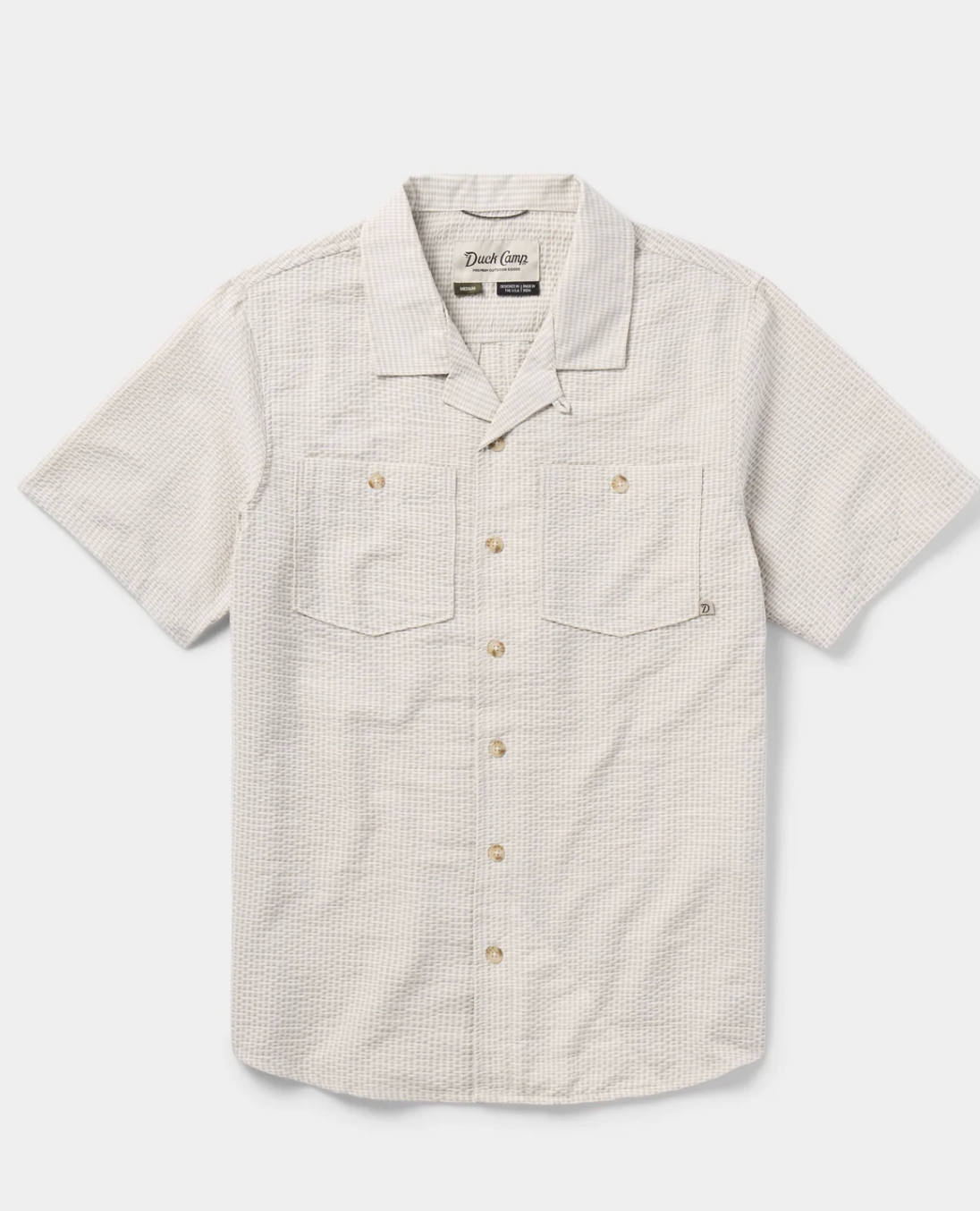 Coastal Seersucker Shirt Short Sleeve - Birch