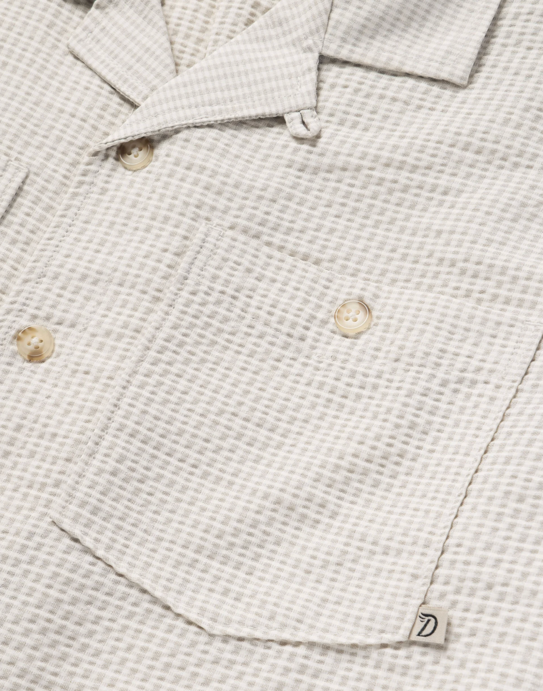 Coastal Seersucker Shirt Short Sleeve - Birch