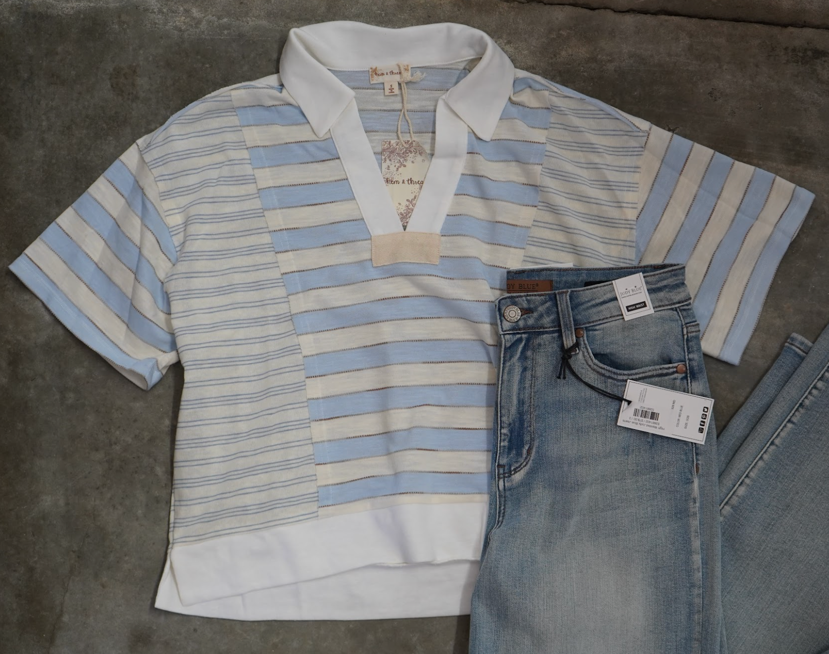 Coastal Breeze Collared Knit