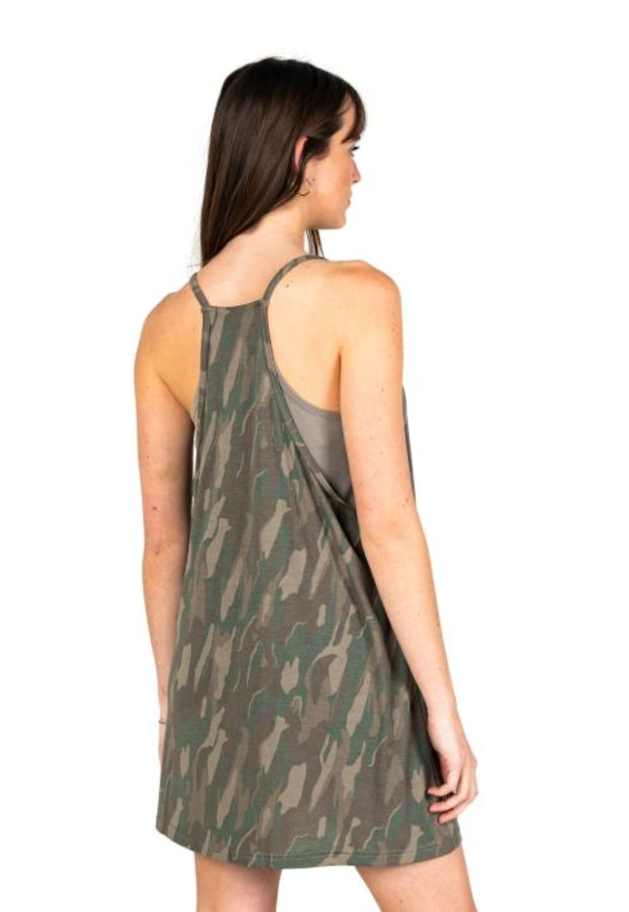 Buxton Romper Dress - Thyme Lowland Camo